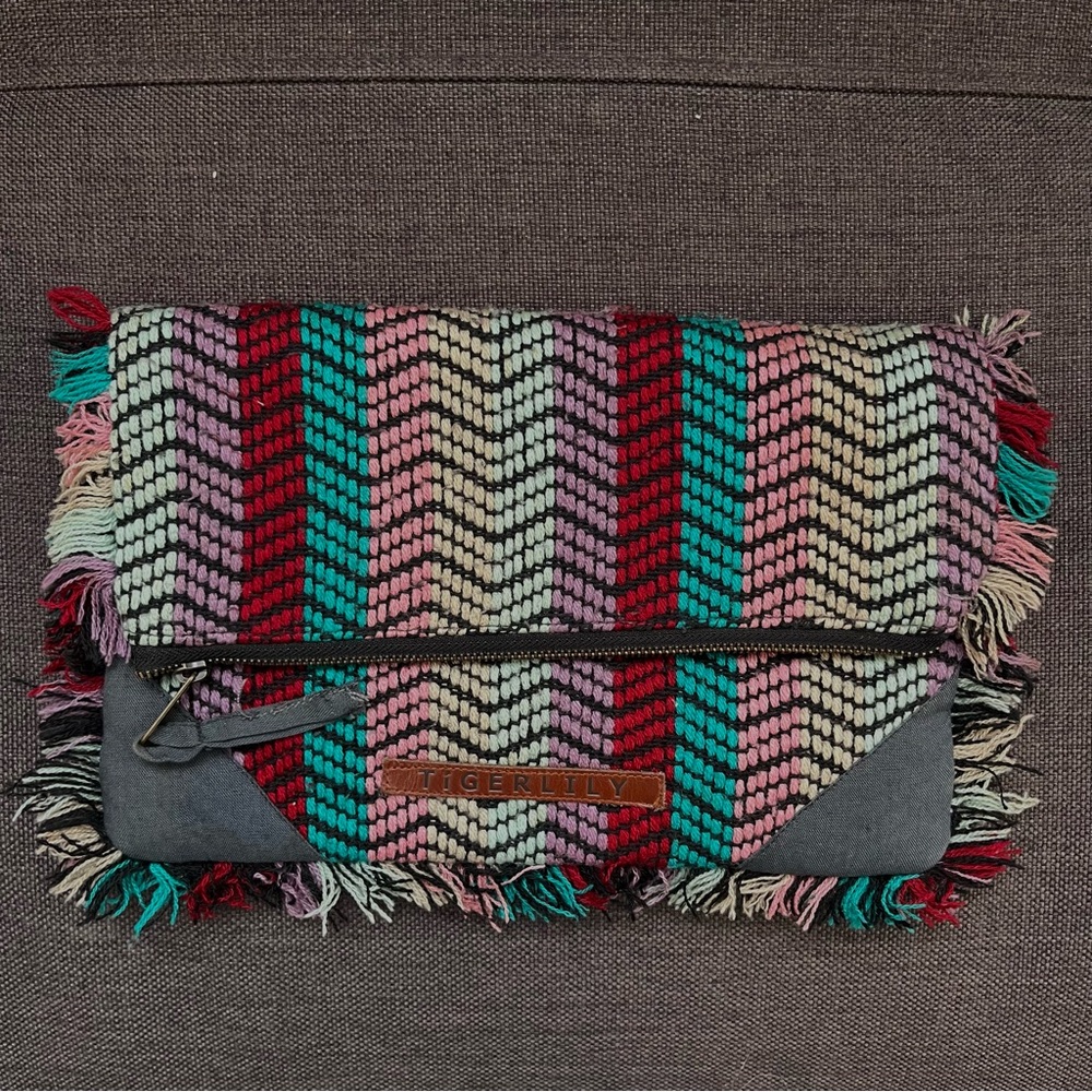 Colorful clutch bag